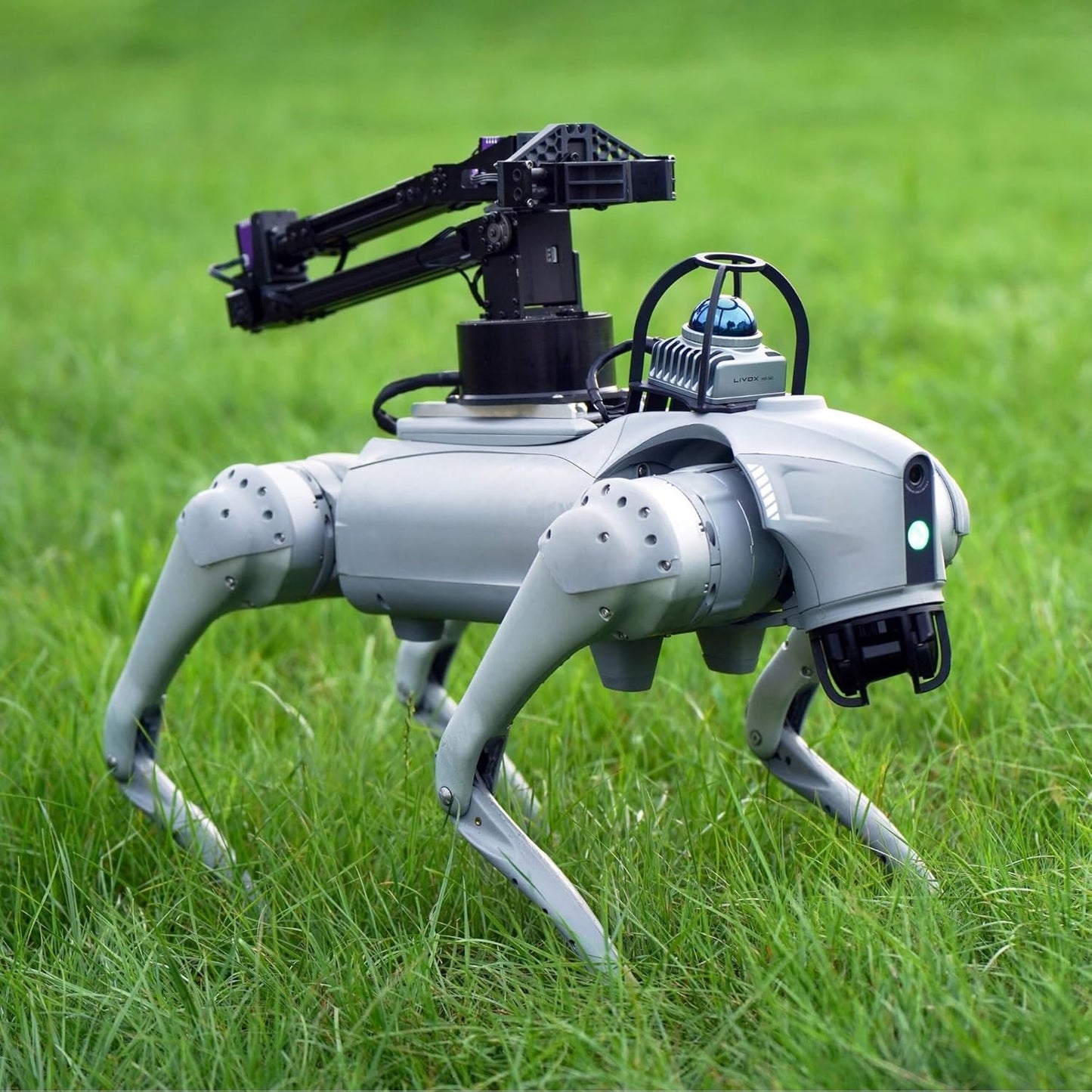 Amazing Robot Dog, Quadruped Robotics for Adults,  Highly Dynamic Motion, 4D LIDAR L1 with 360° x90° Hemispherical Ultra-Wide Recognition, High Power Wheel Motor